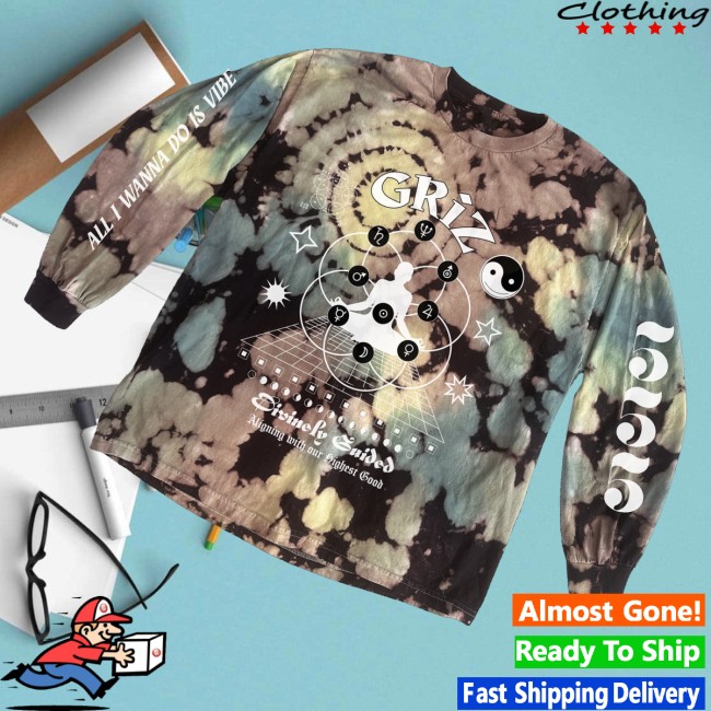 Griz Merch Store Griz Highest Good Long Sleeve In Colorbreak Dye 3 Griz Merch Store Griz Highest Good Long Sleeve In Colorbreak Dye
