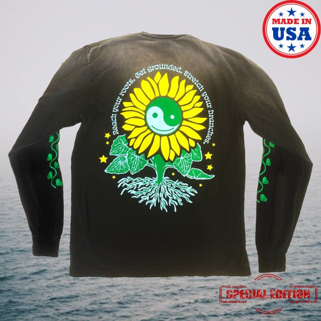 Griz Merch Store Griz Reach Your Roots Sun Fade Long Sleeve 4 Griz Merch Store Griz Reach Your Roots Sun Fade Long Sleeve