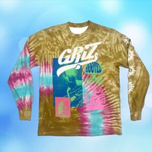 kenny Griz Merch Store Griz Rooted In Radiance Long Sleeve In Earth Burst Tie Dye 1