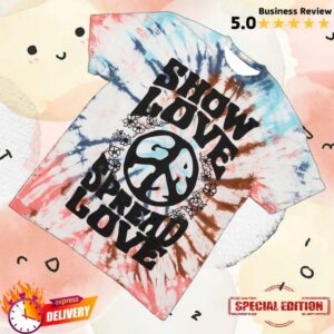 kenny Griz Merch Store Griz Show Love Shirt In Sky Clay Swirl Tie Dyes