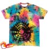 Griz Merch Store Griz Worldwide Vibe Rainbow Reverse Dye T-Shirt 4 Griz Merch Store Griz Worldwide Vibe Rainbow Reverse Dye T-Shirt