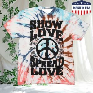 Griz Store Merch Shop Griz Show Love Tee In Sky Clay Swirl Tie Dye