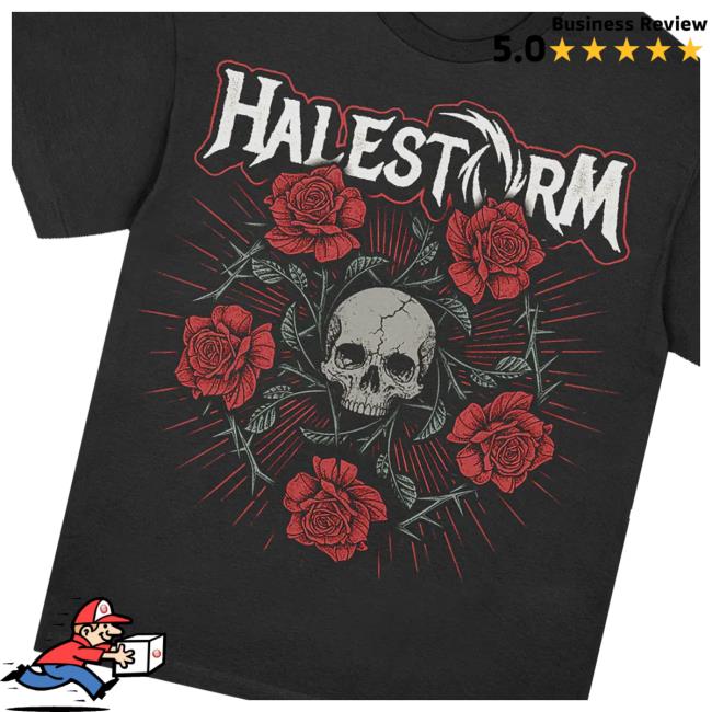 Halestorm Store Merch Penta Rose Shirt 5 Halestorm Store Merch Penta Rose T-Shirt