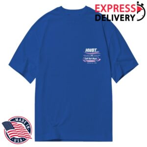 Hwbt Merch Store Call Out Boys Oversized T-Shirt Cobalt