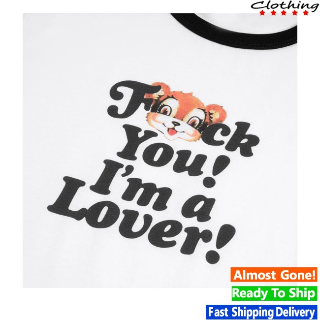 Idles Merch Store F U I'm A Lover Women's Ringer 3 Idles Merch Store F U I'm A Lover Women's Ringer