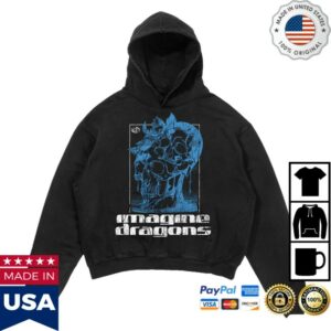 Imagine Dragons Merch Store Melting Skull Hoodie
