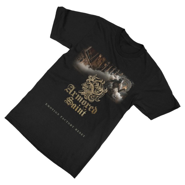 Indiemerchstore Merch Store Armored Saint Emotion Factory Reset Helmet Logo T-Shirt 3 Indiemerchstore Merch Store Armored Saint Emotion Factory Reset Helmet Logo T-Shirt