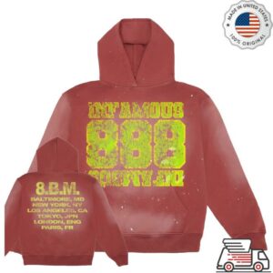 Infamous888 Store Merch Shop Neon Static Hoody