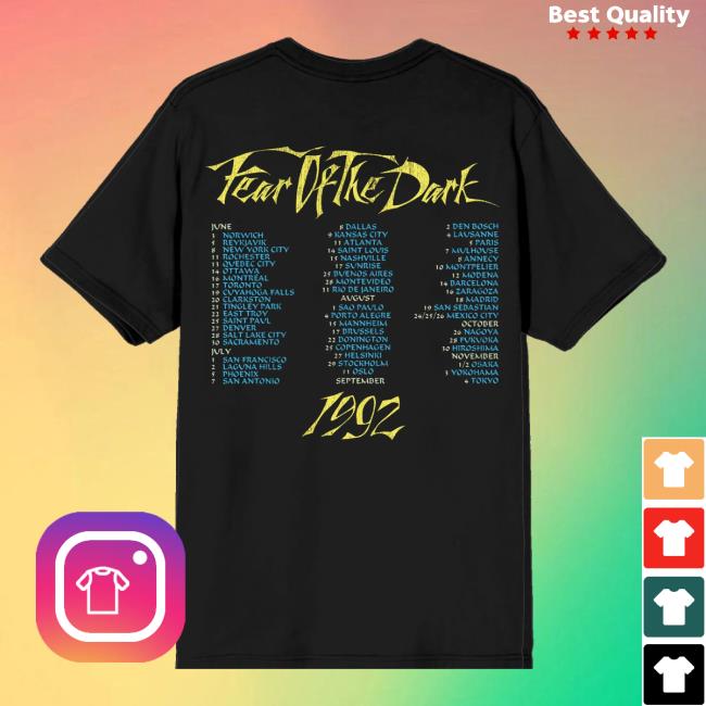 Iron Maiden Merch Store Im50 Fear Of The Dark Tour Shirt 3 Iron Maiden Merch Store Im50 Fear Of The Dark Tour Shirt