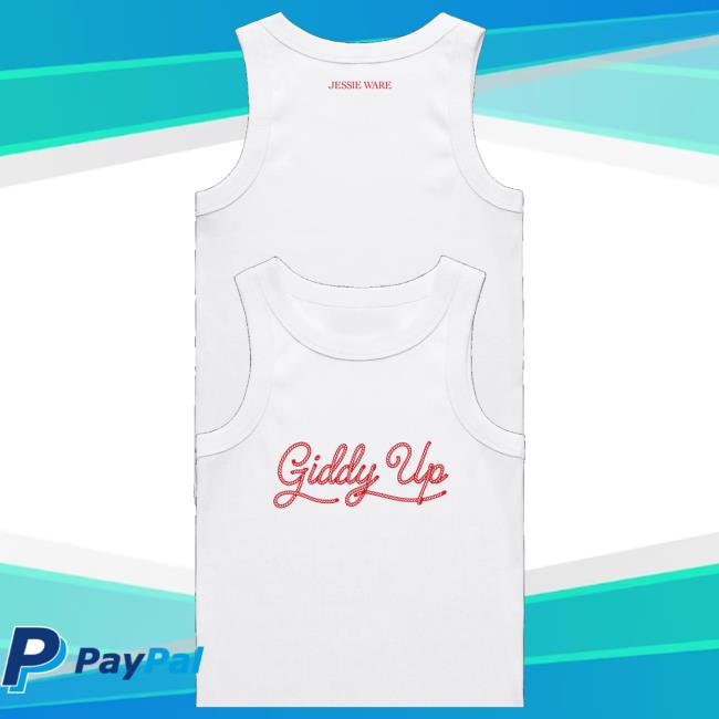 Jessie Ware Merch Store Giddy Up White Vest Top 5 Jessie Ware Merch Store Giddy Up White Vest Top