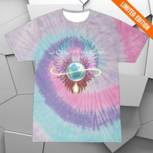 Journey Music Merch Store Pastel Tie Dye Infinity Wings Tee