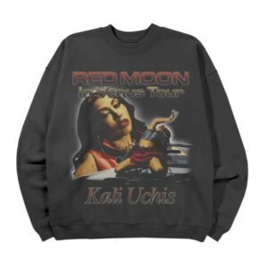 Kali Uchis Merch Store Red Moon In Venus Tour Collage Sweatshirt