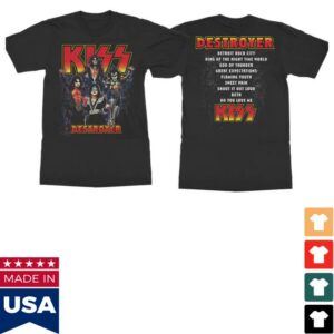kenny Kiss Merch Store Destroyer 50Th Anniversary Track List Shirt