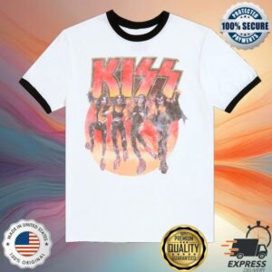 kenny Kiss Merch Store Destroyer Original Cover 50Th Anniversary Ringer Shirt