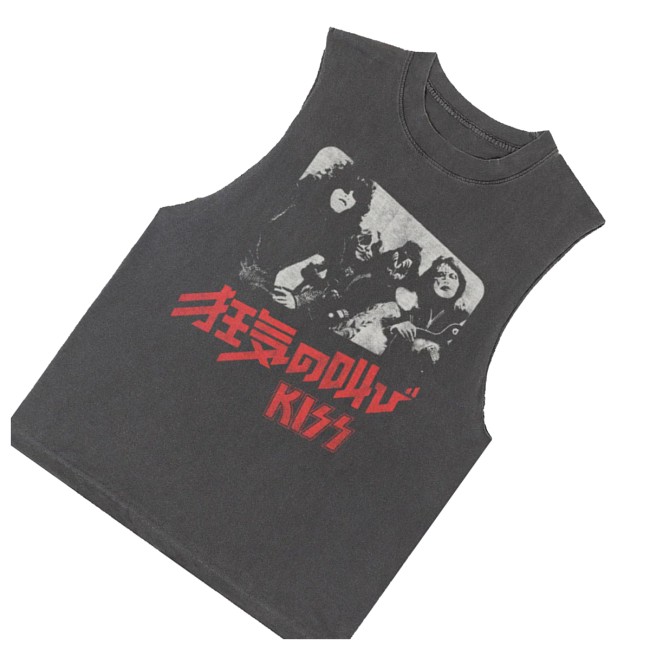 Kiss Official Store Merch Shout It Out Loud Japan Cover Muscle Shirt 3 Kiss Official Store Merch Shout It Out Loud Japan Cover Muscle Shirt