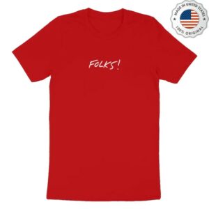 Kurtis Conner Merch Store Folks Red Tee