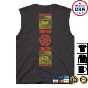 Linkin Park Store Merch Deus Washed Black Tank