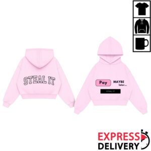 Love The Police Merch Shop Pink Pay Later Hoodie