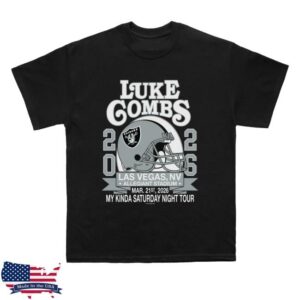 Luke Combs Merch Shop Exclusive Raiders Tee Las Vegas Show