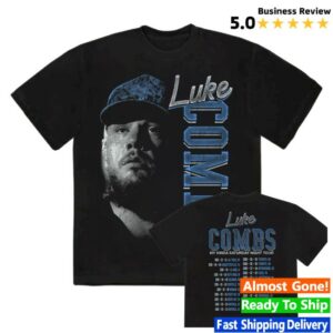 Luke Combs Merch Shop Vintage Photo Tour Tee