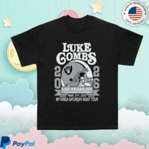 Luke Combs Merch Store Exclusive Raiders Shirt Las Vegas Show