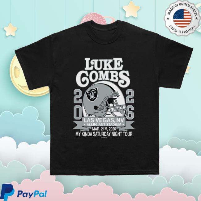 Luke Combs Merch Store Exclusive Raiders Shirt Las Vegas Show 2 Luke Combs Merch Store Exclusive Raiders Shirt Las Vegas Show
