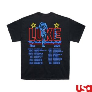 Luke Combs Merch Store Neon Tour Shirt