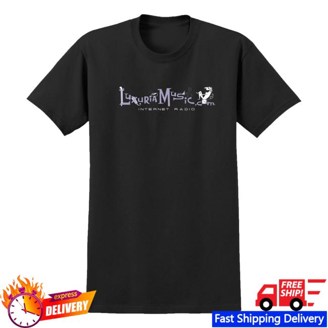 Luxuria Music Merch Shop Kevin Kidney Luxuriamusic Logo Shirt 2 Luxuria Music Merch Shop Kevin Kidney Luxuriamusic Logo T-Shirt