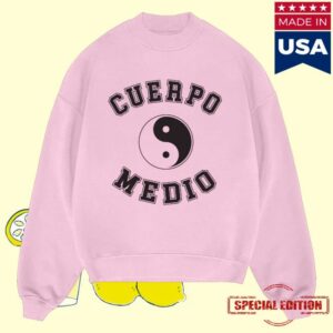 Medium Build Music Store Merch Shop Cuerpo Medio Pink Crewneck