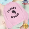 Medium Build Music Store Merch Shop Cuerpo Medio Pink Crewneck