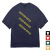 Medium Build Music Store Merch Shop Takeaways Navy T-Shirt