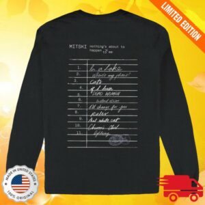 Mitski Store Merch Library Stamp Long Sleeve Tee Black