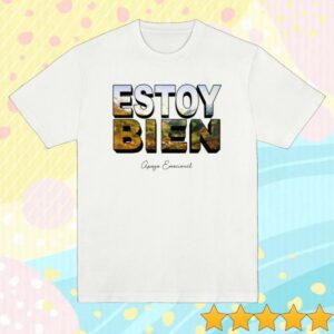 Moking Skills Merch Store Estoy Bien Polera Oficial Estoy Bien Floral Green Blanco Tee