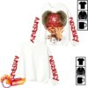 Noissey Merch Store Noissey Iced Out Red Cap Figure Graphic Long Sleeve Streetwear Shirt