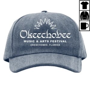 Okeechobee Festival Store Merch Denim Snapback Hat