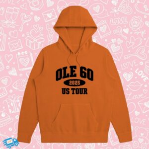 Ole 60 Merch Store 2025 Tour Orange Hoodie