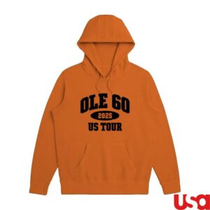 Ole 60 Merch Store 2025 Tour Orange Hoodie