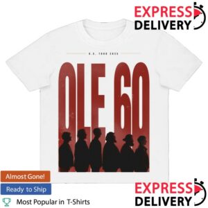 Ole 60 Merch Store 2025 White Tour Tee