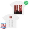 Ole 60 Merch Store 2025 White Tour Tee