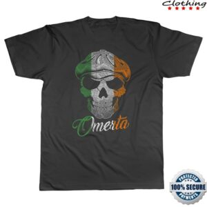 Omerta Merch Store Irish Skull Shirt