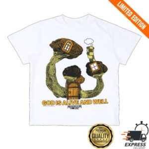 Online Ceramics Merch Store God Is Alive And Well White Tee