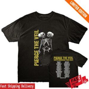 Pierce The Veil Merch Shop Store Skeleton Dateback Tee