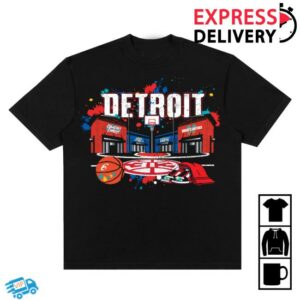 Pistons313 Merch Shop Pistons City Of Hoop Dreams Tee By 'Kameko'