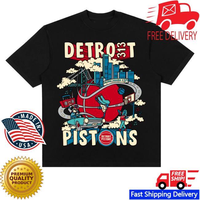 Pistons313 Merch Shop Pistons Motor City Motion Tee Shirt 2 Pistons313 Merch Shop Pistons Motor City Motion Tee By 'Justbyjuliana'