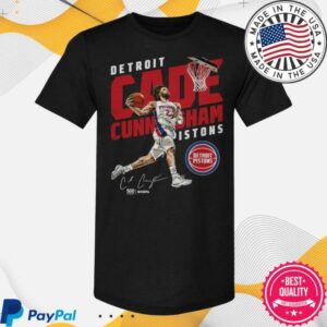 Pistons313 Store Merch Shop Detroit Pistons Cade Cunningham Windmill T-Shirt
