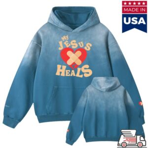 kenny Rising Apparel Merch Shop My Jesus Heals Sunfaded Hoodie