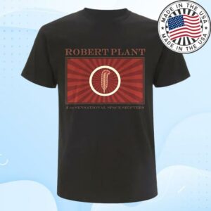 Robert Plant Merch Shop Feather Section Black Tee