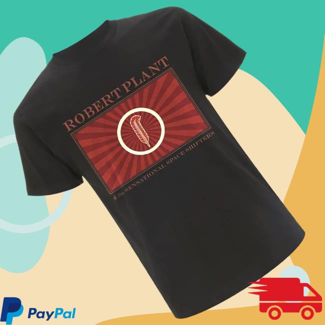 Robert Plant Merch Shop Feather Section Black Tee 3 Robert Plant Merch Shop Feather Section Black Tee