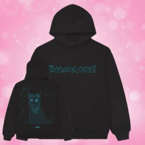Run For Cover Records Merch Shop Basement Ascii Cat Hoodie
