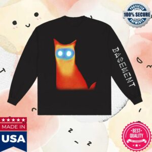 kenny Run For Cover Records Merch Store Basement Wired Cat Long Sleevesu